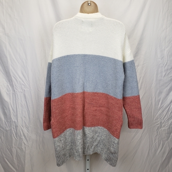 Ella Moss Kimberly Colorblock Duster Cardigan size small - Picture 7 of 13